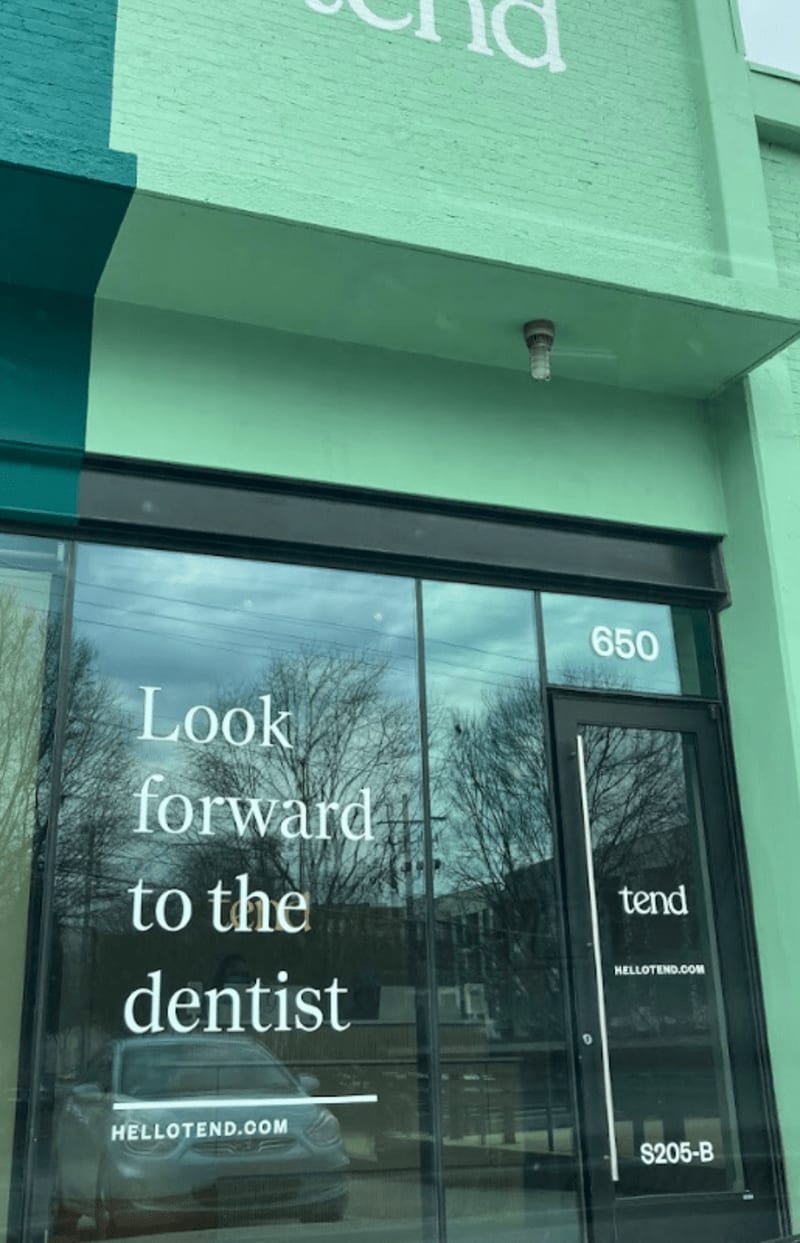 The exterior of Tend Dental Midtown Atlanta