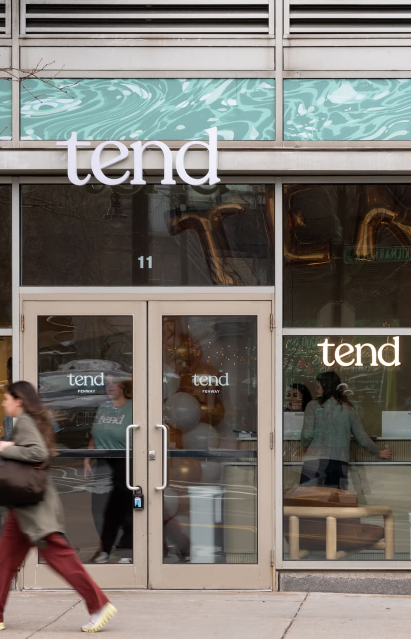 The exterior of Tend Dental Fenway