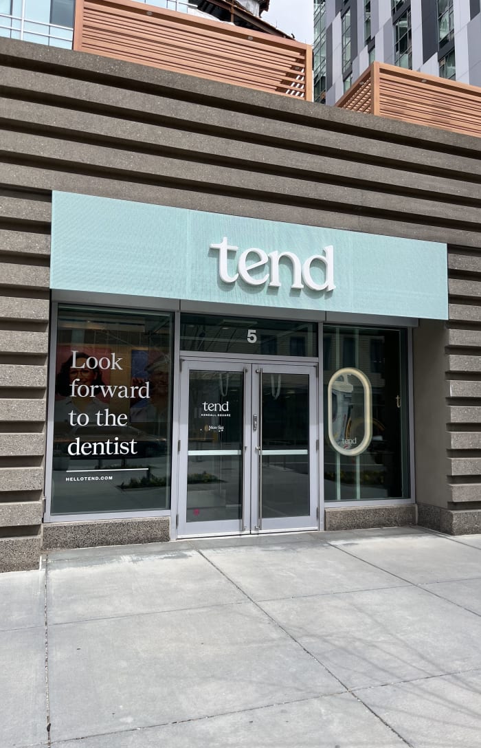 The exterior of Tend Dental Fenway