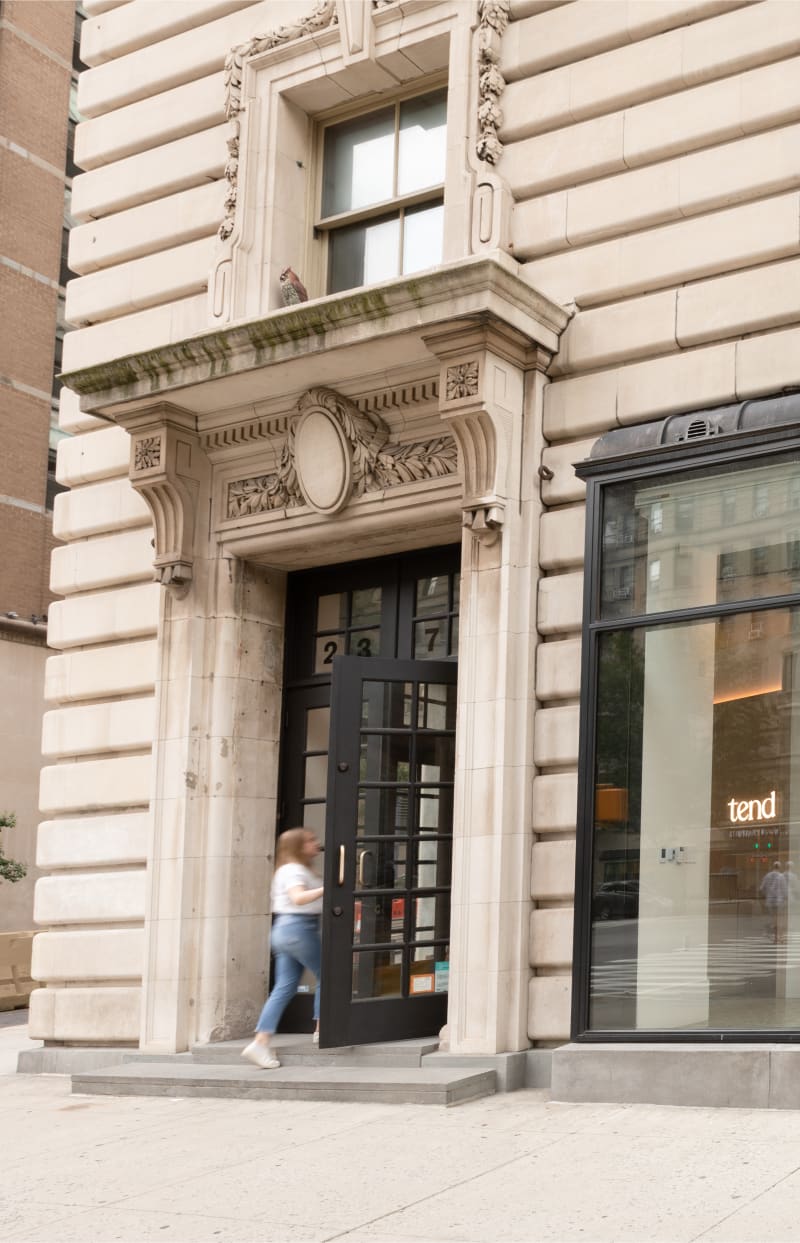 The exterior of Tend Dental Upper East Side