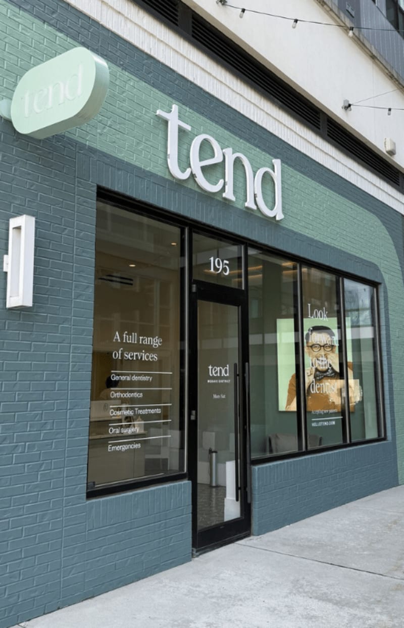 The exterior of Tend Dental Ballston