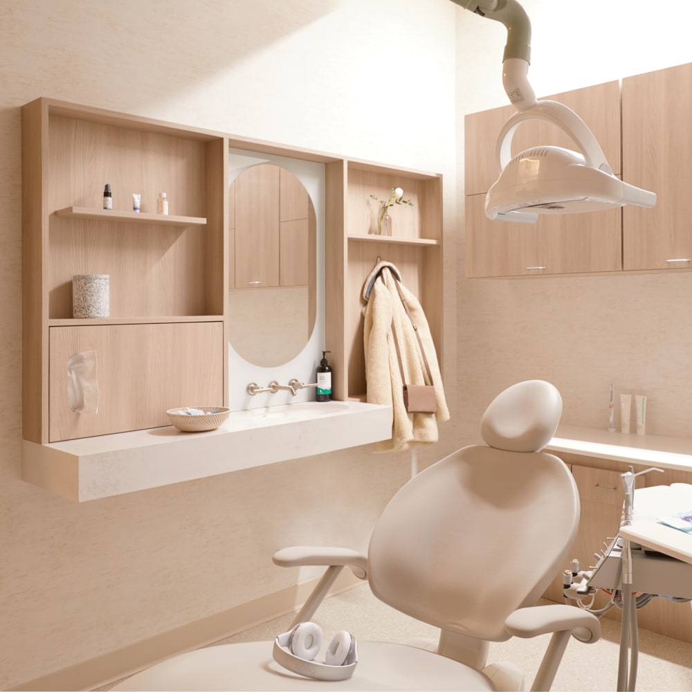 A beautifully designed treatment room at Tend